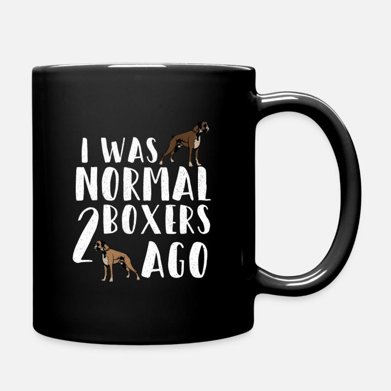Boxer chien cadeaux - Mug uni - noir