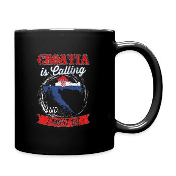 La Croatie appelle et je dois partir - Mug uni - noir - Droite