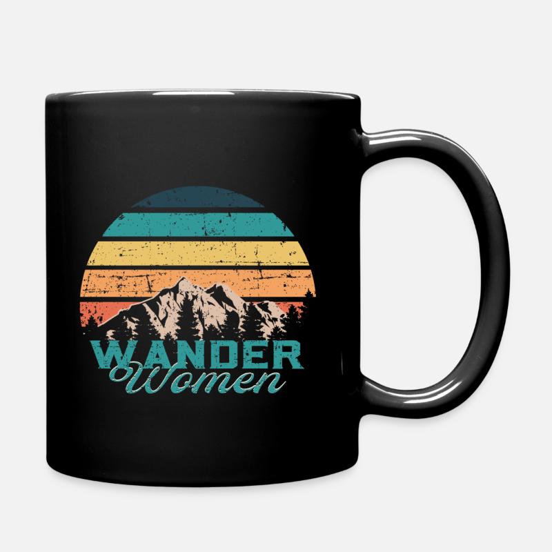 Wander women - Tasse einfarbig - Schwarz