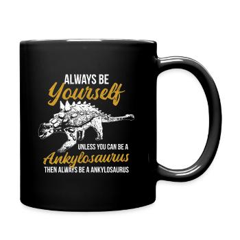 ankylosaurus - Full Colour Mug - black - Right