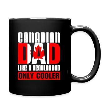 Père papa Canadien cool Canada - Mug uni - noir - Droite