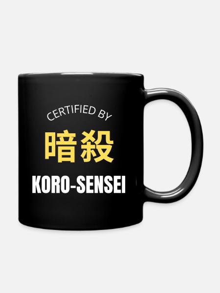 Certified by KORO Sensei Manga Anime Citation - Full Colour Mug - black