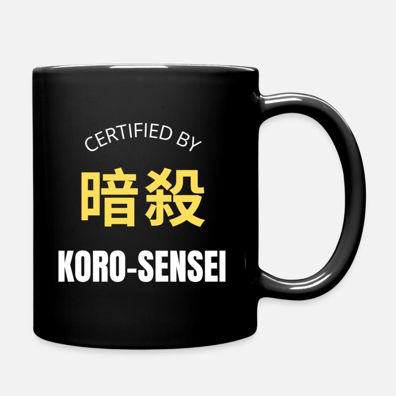 Certified by KORO Sensei Manga Anime Citation - Mug uni - noir