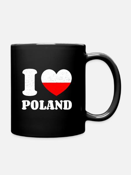 I Love Poland I Love Poland Heart Flag - Full Colour Mug - black