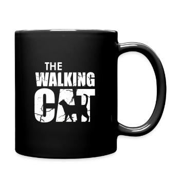 The Walking Cat - Tasse einfarbig - Schwarz - Rechts