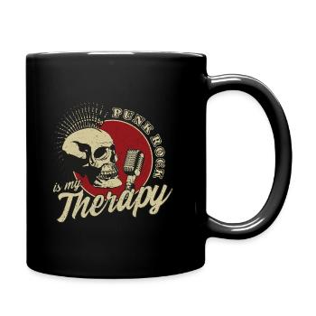 Punkrock Retro - Tasse einfarbig - Schwarz - Rechts