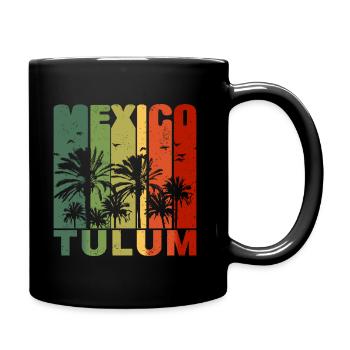 Tulum Party Frühlingsferien fuck Strand Betrunken - Tasse einfarbig - Schwarz - Rechts
