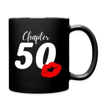 50th birthday - Full Colour Mug - black - Right