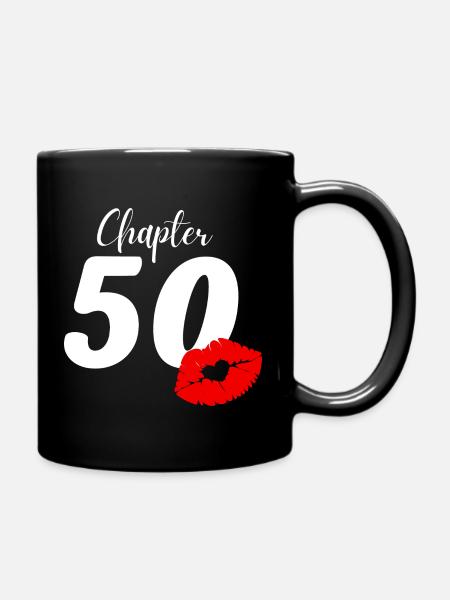 50th birthday - Full Colour Mug - black