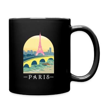Paris Frankreich Eiffelturm Turm Stadt Reisen Sein - Tasse einfarbig - Schwarz - Rechts
