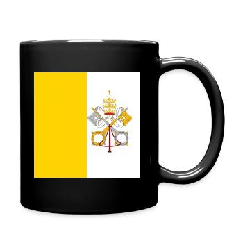 Flag of Vatican City, Catholic Papal State Gift - Full Colour Mug - black - Right
