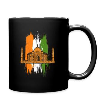 Taj Mahal Indien Namaste Agra - Tasse einfarbig - Schwarz - Rechts