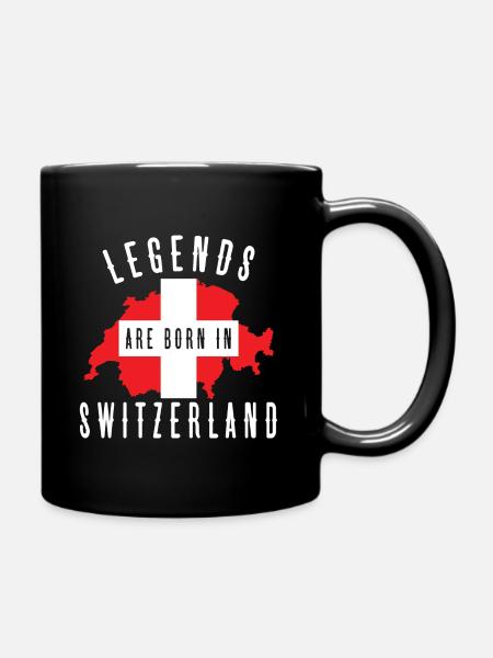 Suisse - Mug uni - noir