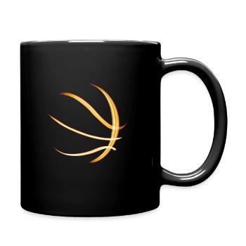 Basketball Basketball bright silhouette - Full Colour Mug - black - Right