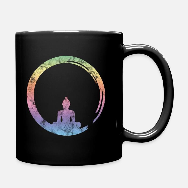 Enso Zen, Bouddha, Méditation, Bouddhisme, Yoga - Mug uni - noir