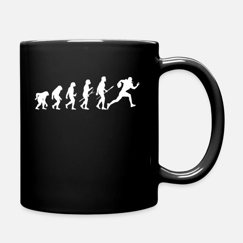 rugby evolution - Mug uni - noir