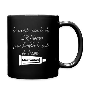 le remède miracle du DR Macron humour cadeau homme - Mug uni - noir - Droite