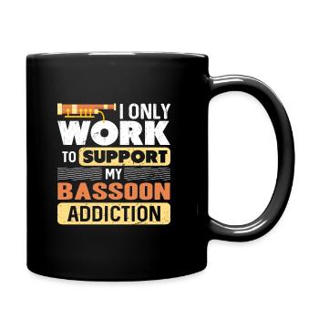 bassoon - Full Colour Mug - black - Right