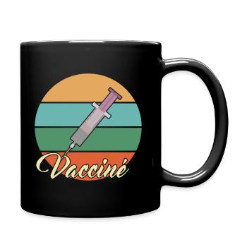 Vaccinated - Full Colour Mug - black - Right