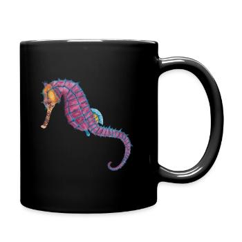 Hippocampe - Mug uni - noir - Droite