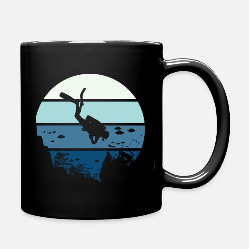 scuba diving t shirt plongée sous marine - Mug uni - noir