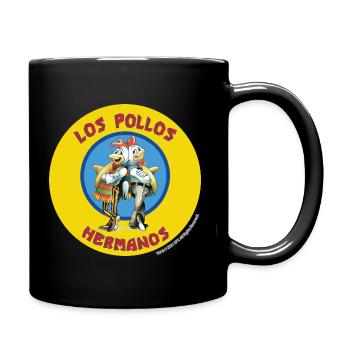 Breaking Bad Los Pollos Hermanos Logo Mug - Full Colour Mug - black - Right