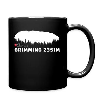 Grimming Berg Steiermark Austria Österreich Flagge - Tasse einfarbig - Schwarz - Rechts