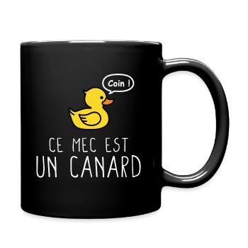 Mec - Canard - Couple - Humour - Drôle - Célib - Mug uni - noir - Droite