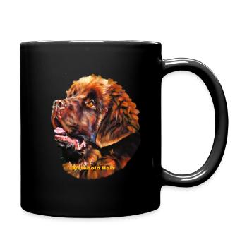Neufundländer 1 - Tasse einfarbig - Schwarz - Rechts