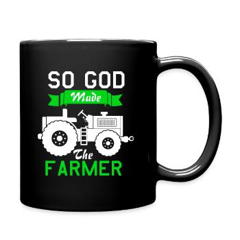 Dieu paysan - Mug uni - noir - Droite
