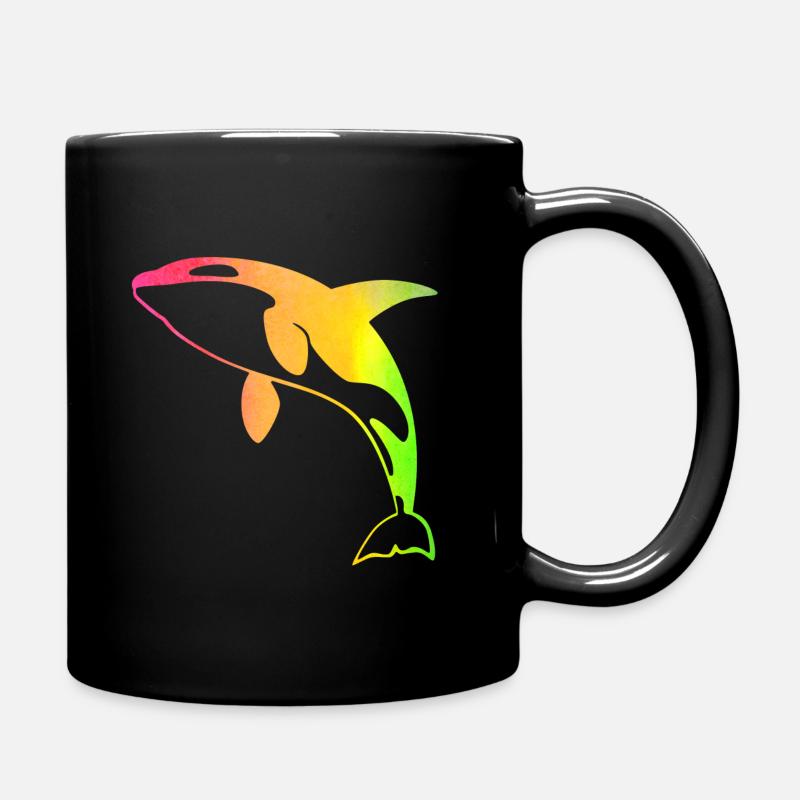 Orque arc-en-ciel - Mug uni - noir
