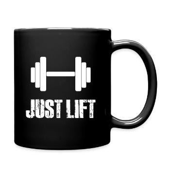JUST LIFT - Tasse einfarbig - Schwarz - Rechts