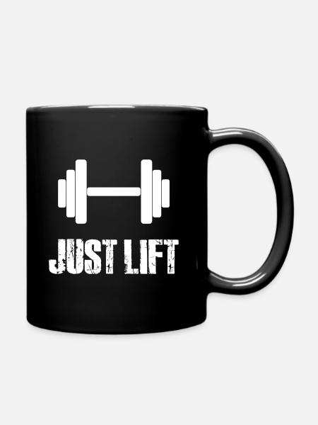JUST LIFT - Tasse einfarbig - Schwarz