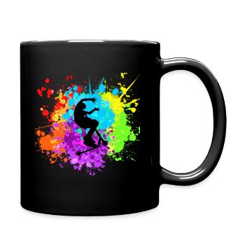 Freestyle-Roller - Tasse einfarbig - Schwarz - Rechts