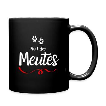 Nacht der Packungen - Tasse einfarbig - Schwarz - Rechts
