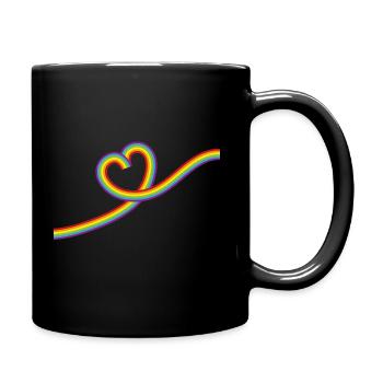 L’amour, c’est l’amour ! Déclaration Gay Pride LGBTQI+ - Mug uni - noir - Droite