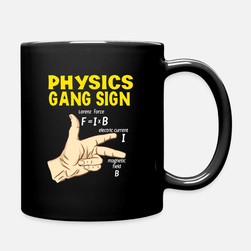 Gang-Zeichen Physik - Tasse einfarbig - Schwarz