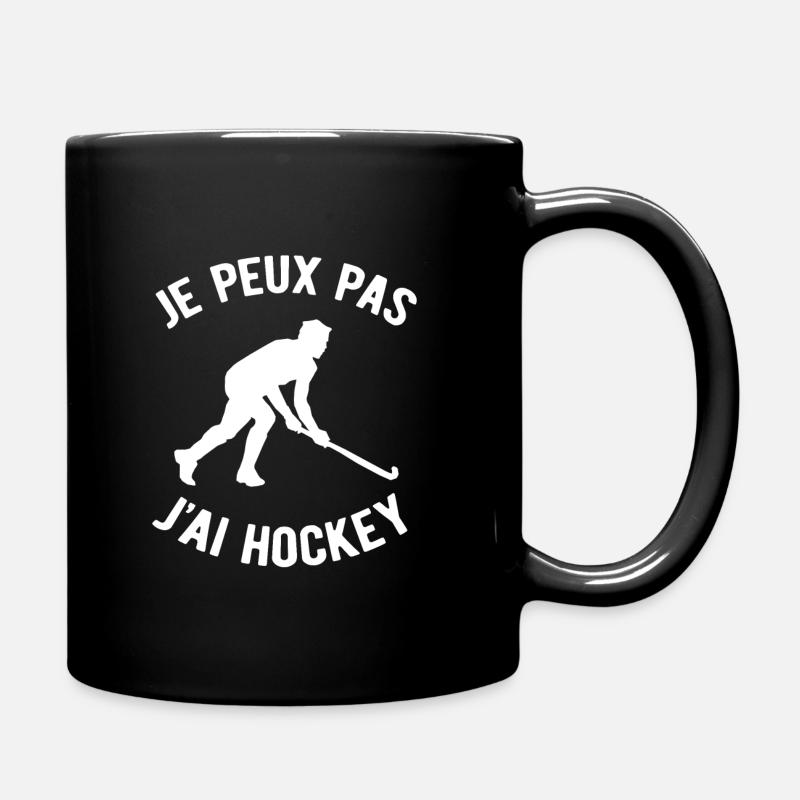 JE PEUX PAS J'AI HOCKEY - Mug uni - noir