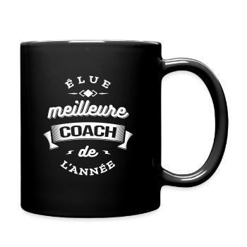 ELUE MEILLEURE COACH DE L'ANNEE - Mug uni - noir - Droite