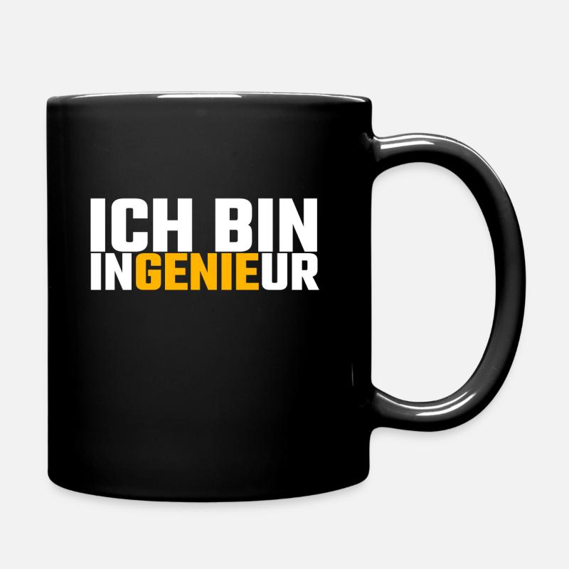 Ingenieur - Tasse einfarbig - Schwarz
