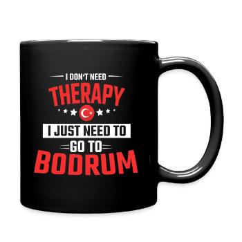 BODRUM TURQUIE VACANCES - Mug uni - noir - Droite