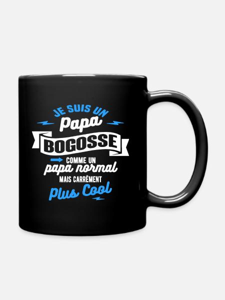 papa bogosse mais plus cool - Mug uni - noir