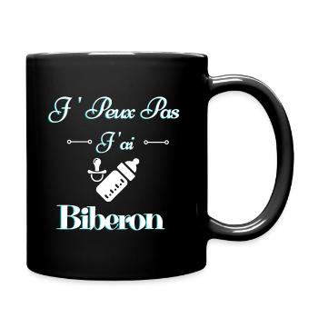 J peux pas j'ai biberon - Mug uni - noir - Droite