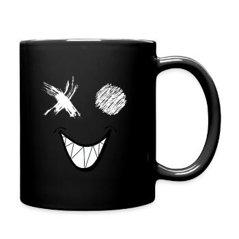Smile - Tasse einfarbig - Schwarz - Rechts
