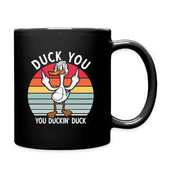 Majeur de canard - Mug uni - noir - Droite