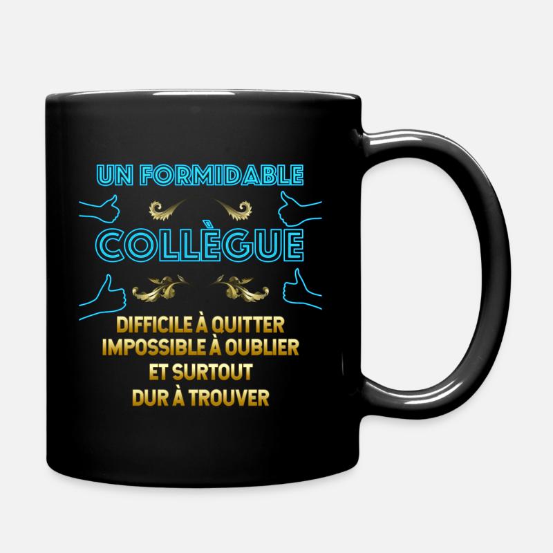 Cadeau drôle pour collègues hommes - Mug uni - noir