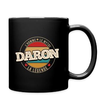 Daron l'Homme, Le Mythe ... idée cadeau drôle - Mug uni - noir - Droite