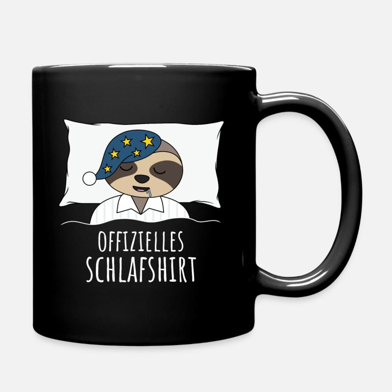 Offizielles Schlafshirt - Tasse einfarbig - Schwarz