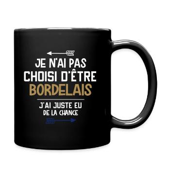 Bordelais - Aquitaine - Ville - Chance - Cadeau - Mug uni - noir - Droite