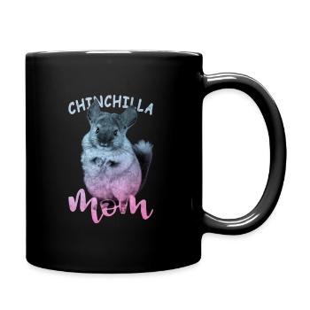 Chinchilla Mama - Tasse einfarbig - Schwarz - Rechts